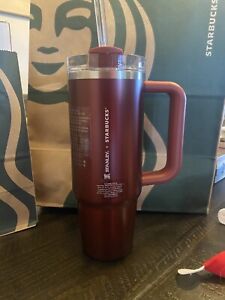 Starbucks + Stanley Holiday Mexico 2023 Collab Red Stainless Cold To Go Cup 30oz - Sold on eBay November 29th, 2023 for $165.00