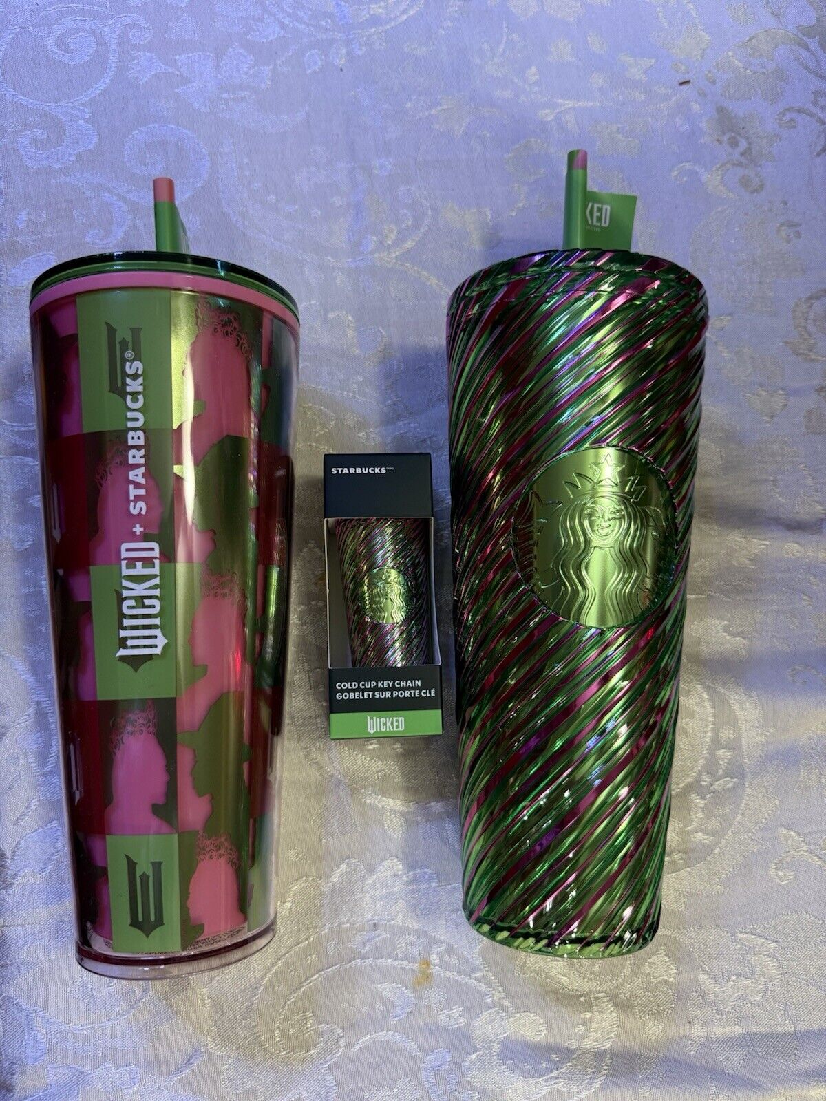 Wicked Target Exclusive Starbucks Cups And Keychain - Sold on eBay December 26th, 2024 for $190.00