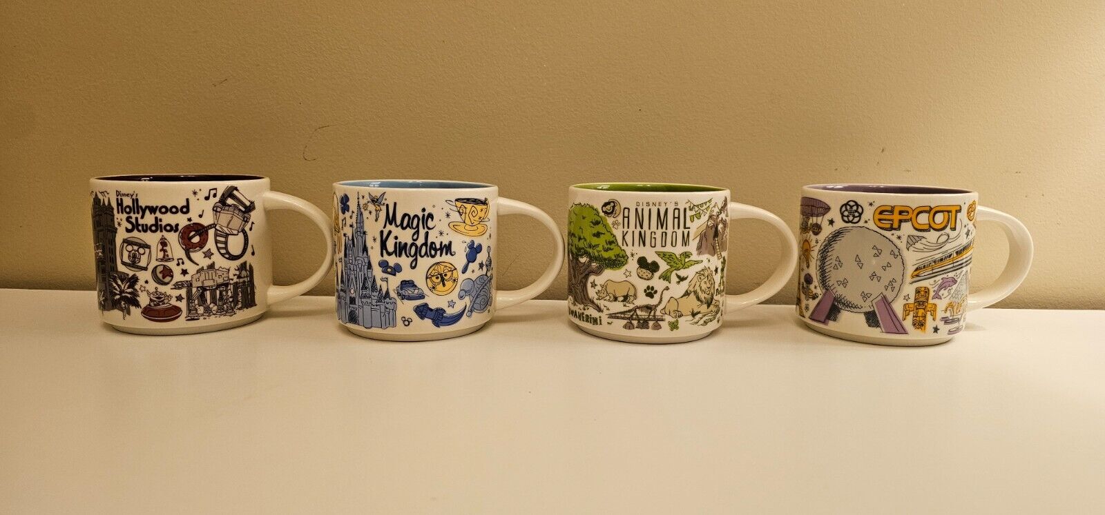 Starbucks Been There Mug Set Disney Magic Kingdom Epcot Hollywood Studios Animal - Sold on eBay March 18th, 2025 for $199.99