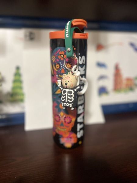 Starbucks Mexico 2023 Dia De Muertos Tumbler Hot Cup And Bear Keychain - Sold on eBay April 15th, 2024 for $120.00