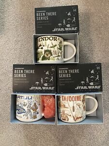 Starbucks Star Wars Mug Set Batuu Endor Tatooine Been There Series 2021 NIB 14oz - Sold on eBay July 22nd, 2023 for $271.00 (45 bids) 