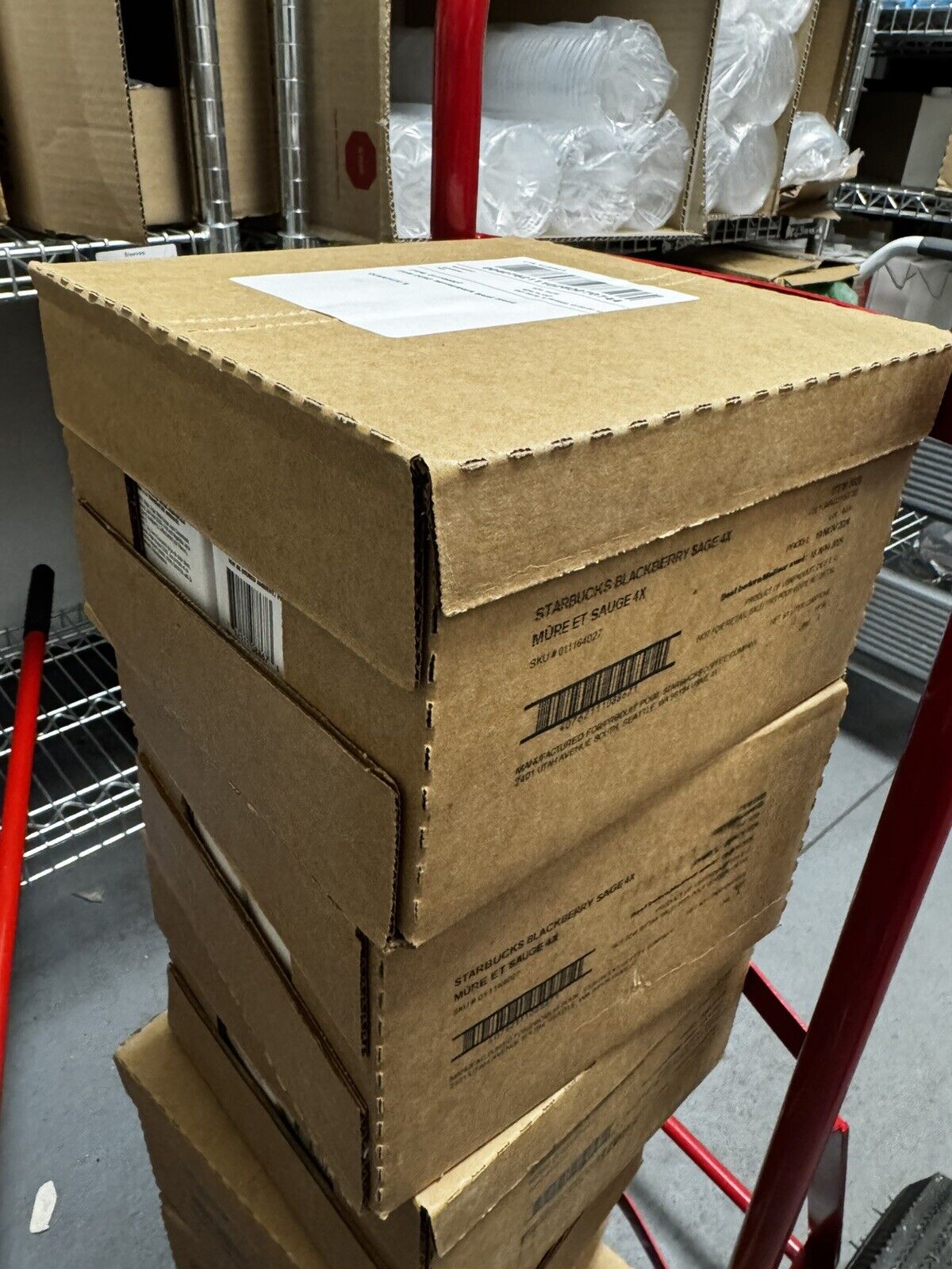 BRAND NEW 6 Pack Starbucks 4X Blackberry Sage Refresher Base EXP 4/25 - Sold on eBay February 14th, 2025 for $110.00