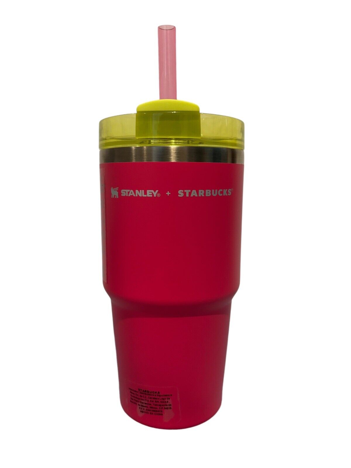Starbucks x Stanley Mexico Retro Hot Pink Lime Green 20oz Tumbler~BNWT~US SELLER - Sold on eBay January 26th, 2025 for $89.10
