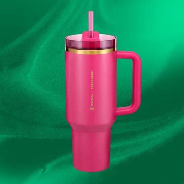 Stanley x Starbucks Berry Pink Glitter Stanley Tumbler 40 Oz PRE ORDER - Sold on eBay November 5th, 2024 for $130.00
