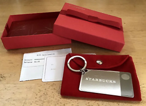 NEW Starbucks Sterling Silver Key Chain Gift Card 2014 Lt Ed $50 Orig Bal - Sold on eBay December 10th, 2023 for $175.00