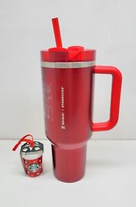 Starbucks x Stanley Collaboration (40 oz) Red Tumbler & Christmas Ornament *NEW* - Sold on eBay November 12th, 2023 for $149.99