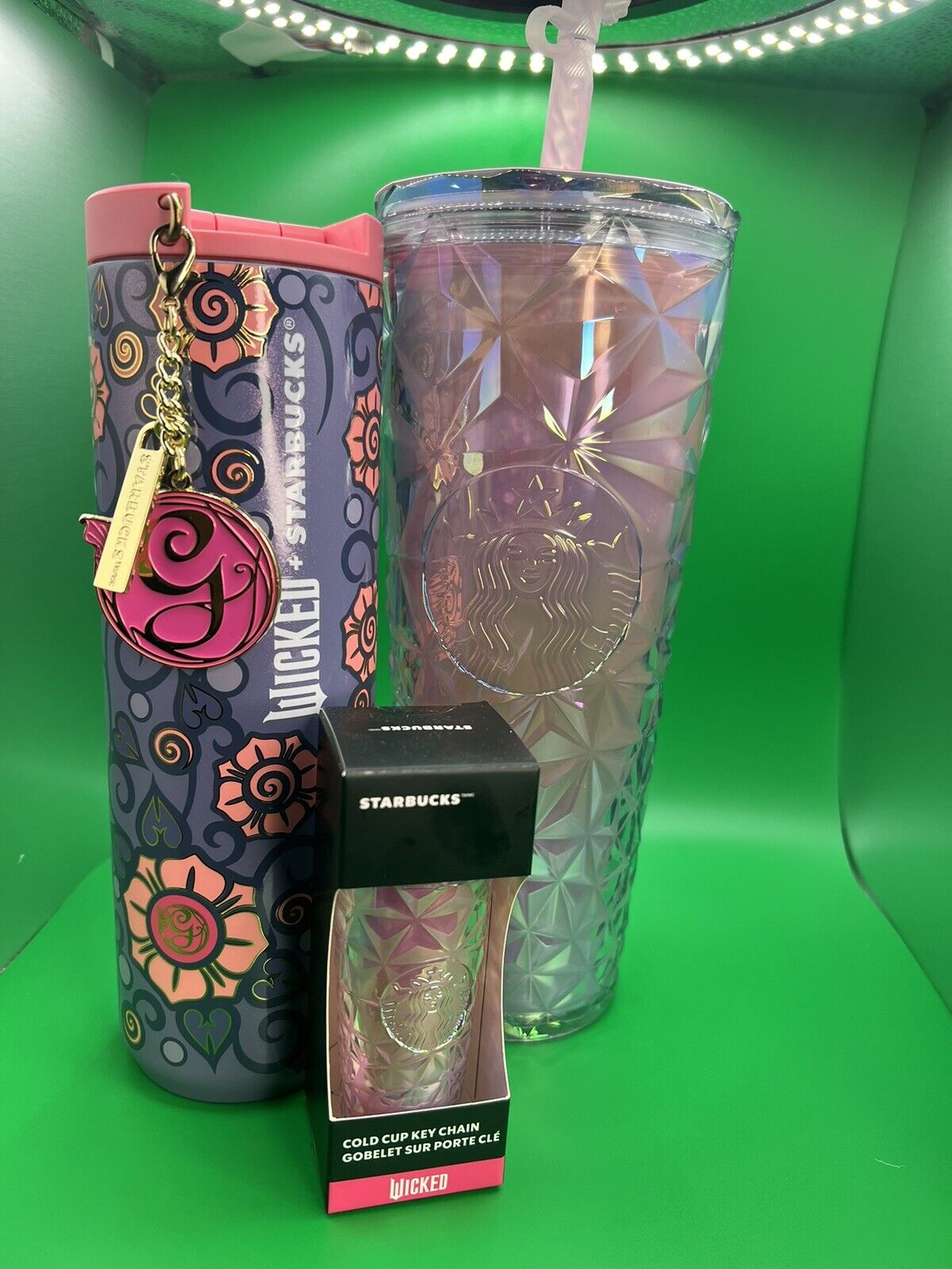 2024 Starbucks Wicked 24oz. Cold Cup Pink Iridescent Tumbler Christmas - Sold on eBay December 19th, 2024 for $150.00