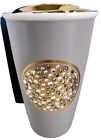 2015 Starbucks Swarovski Anniversary Ceramic Coffee Tumbler Gray & Gold 12 - Sold on eBay June 20th, 2024 for $112.00