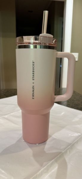 Starbucks x Stanley Korea 2024 Exclusive Pink Ombre 40oz Tumbler - NWT - Sold on eBay October 22nd, 2024 for $190.00
