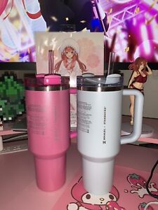 New Stanley Starbucks Spring Blue/Winter Pink  Bundle Set 40 Oz 2024 ?? - Sold on eBay April 15th, 2024 for $250.00