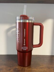Starbucks + Stanley Holiday Mexico 2023 Collab Red Stainless Cold To Go Cup 30oz - Sold on eBay December 3rd, 2023 for $150.00