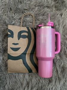 Stanley x Starbucks (Target Exclusive) 40oz Tumbler Pink - Sold on eBay January 14th, 2024 for $250.00