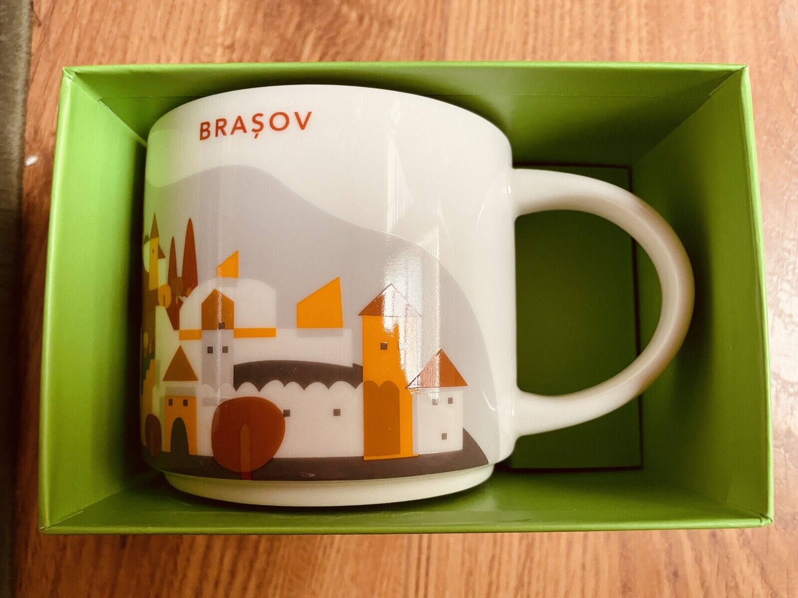 Starbucks 2013 You Are Here Collection YAH mug BRASOV or ROMANIA MINT NEW IN BOX - Sold on eBay March 16th, 2025 for $95.00