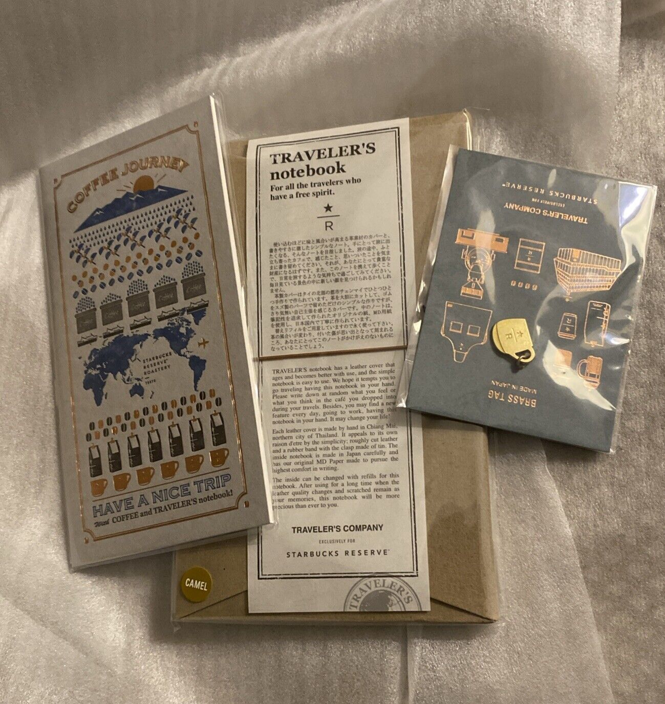 SHIPS FREE!! Starbucks Reserve Tokyo Travelers Notebook SET Regular CAMEL(NEW) - Sold on eBay February 15th, 2025 for $109.99