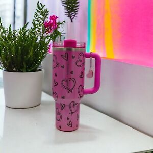 Starbucks x Stanley 40 oz Tumbler Winter Pink Target Exclusive Collab BRAND NEW - Sold on eBay January 17th, 2024 for $420.00 (5 bids) 