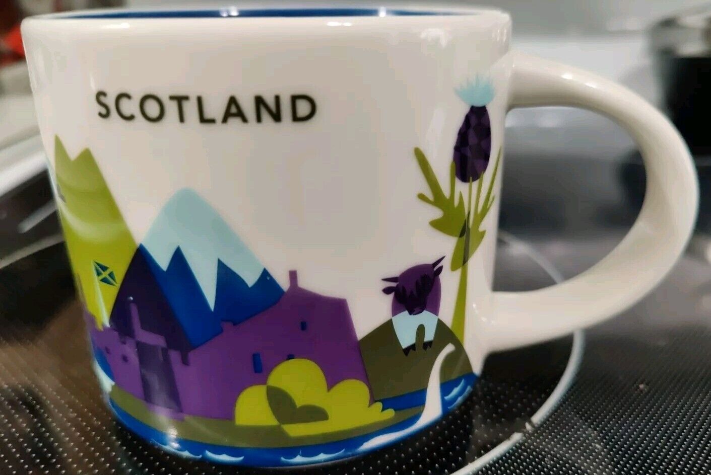 STARBUCKS You Are Here YAH Scotland Coffee Mug Blue Interior MINT CONDITION - Sold on eBay March 5th, 2025 for $65.67