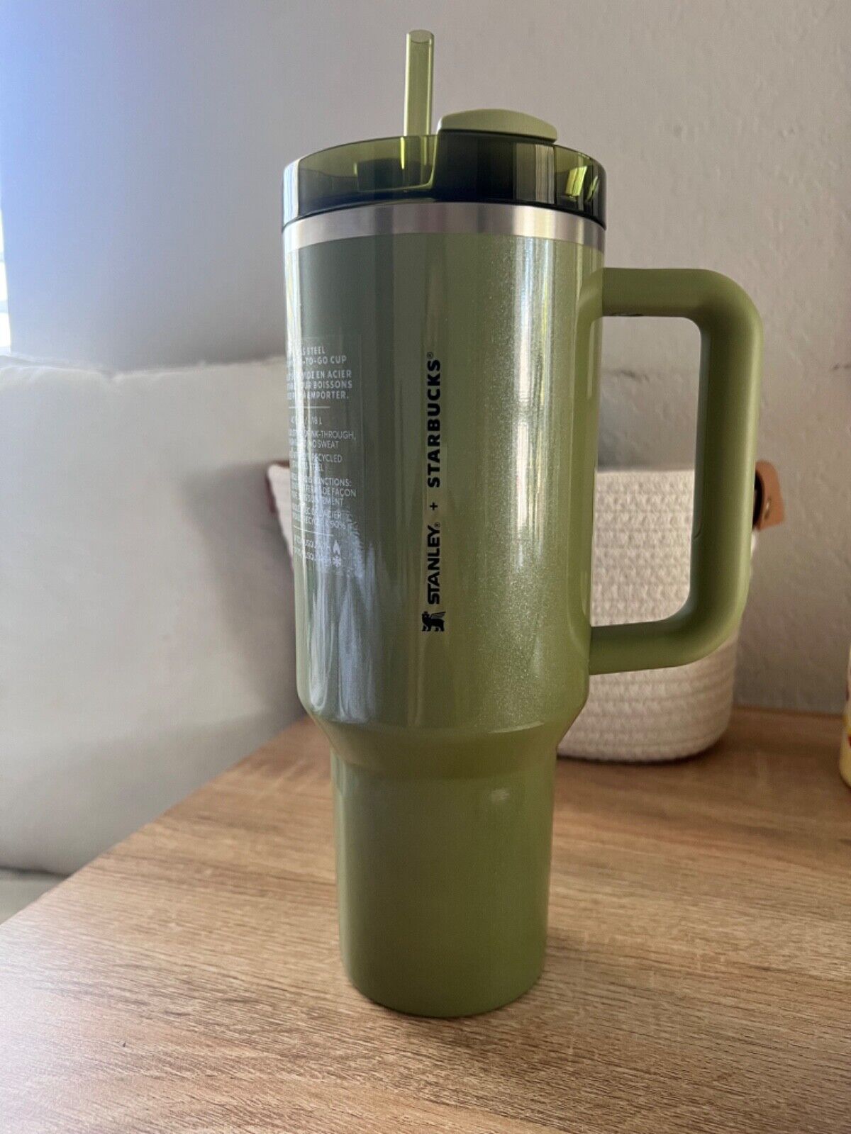 Starbucks x Stanley Olive Green Pearl 40oz Tumbler | Fall Release 2024 - Sold on eBay December 26th, 2024 for $95.00