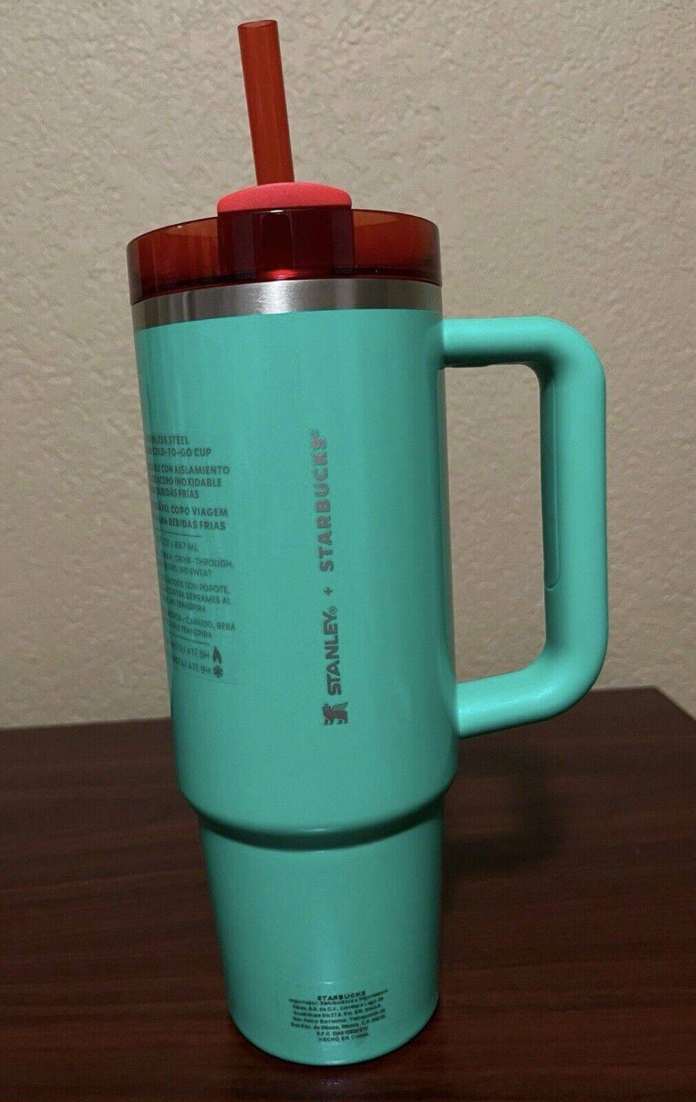 NEW Stanley x Starbucks Mexico Holiday NYE 2024 2025 Green & Red Tumbler, 30oz - Sold on eBay January 5th, 2025 for $97.99