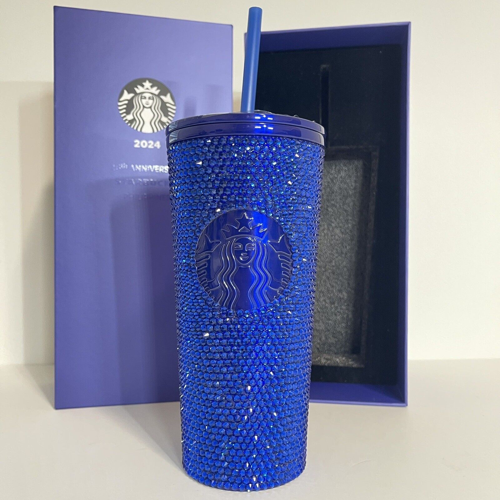 New 2024 Starbucks 26th Anniversary Philippines Sapphire Blue Rhinestone Tumbler - Sold on eBay November 21st, 2024 for $299.98
