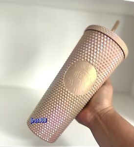 Starbucks Philippines Champagne Wood  Studded Tumbler - Sold on eBay July 30th, 2023 for $200.00