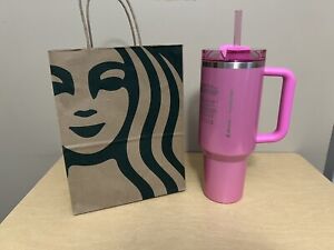 Stanley X Starbucks Exclusive 2024 Fuschia Pink 40oz Tumbler NEW *Rare*Limited* - Sold on eBay January 9th, 2024 for $250.00