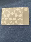 Super Rare Limited  Starbucks Steel Gift Card! 2012 Gilt Exclusive!! $0 Balance - Sold on eBay August 7th, 2024 for $195.00