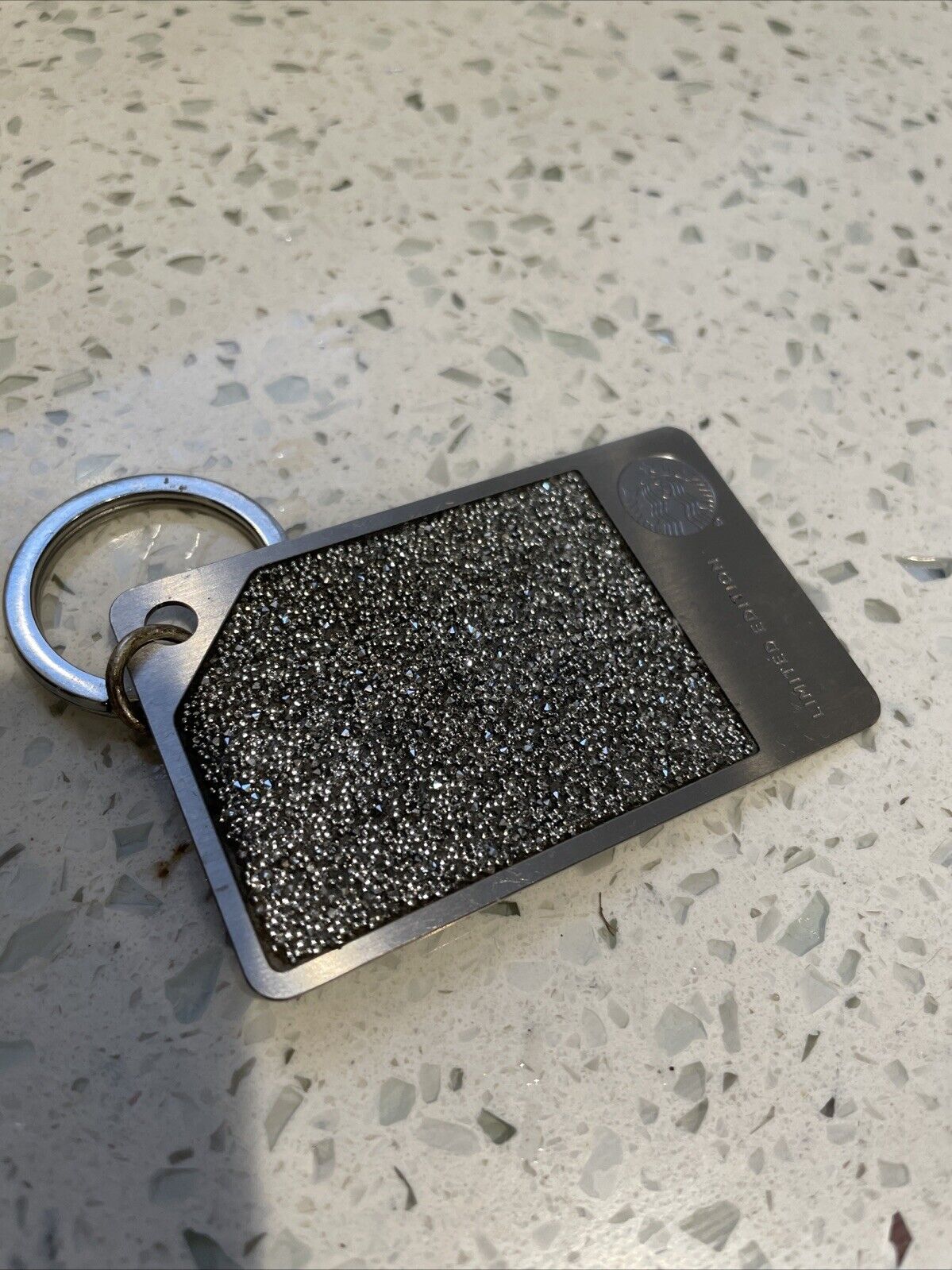 2015 Starbucks Swarovski Crystal Limited Edition Silver Metal Gift Card Keychain - Sold on eBay March 19th, 2025 for $95.00