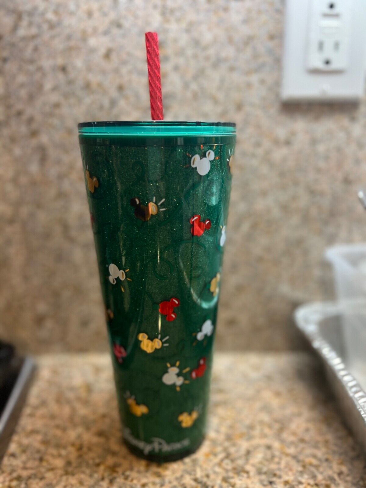 Mickey Mouse Icon Holiday Lights Starbucks Tumbler with Straw – Disney Parks - Sold on eBay November 16th, 2024 for $120.00