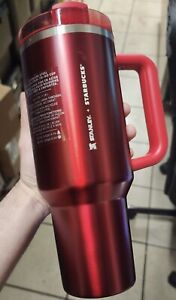 Starbucks X Stanley Holiday 2023 Collab (40 oz) Red Tumbler - Sold on eBay November 4th, 2023 for $145.49 (19 bids) 
