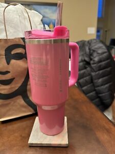 Target Stanley x Starbucks 2024 Winter Pink 40oz Tumbler New Target Exclusive - Sold on eBay January 6th, 2024 for $610.00 (39 bids) 