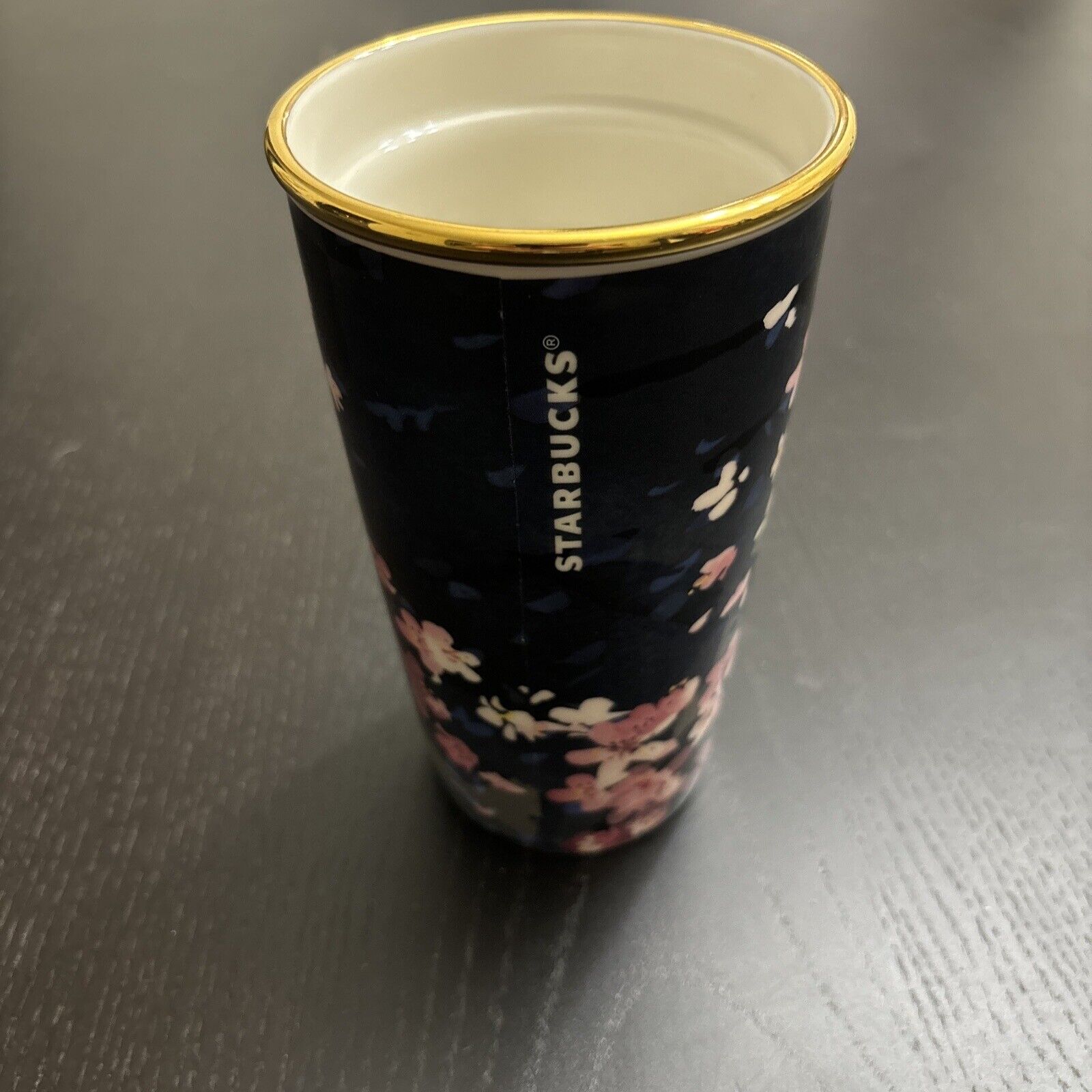 Rare Starbucks 2015 Night Sakura Cherry Blossom Double Ceramics Cup 12oz-NO LID- - Sold on eBay March 19th, 2025 for $98.95