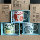 NEW Set Of 3 STARBUCKS Mug PERU CUSCO LIMA Been There Series Globe Collection