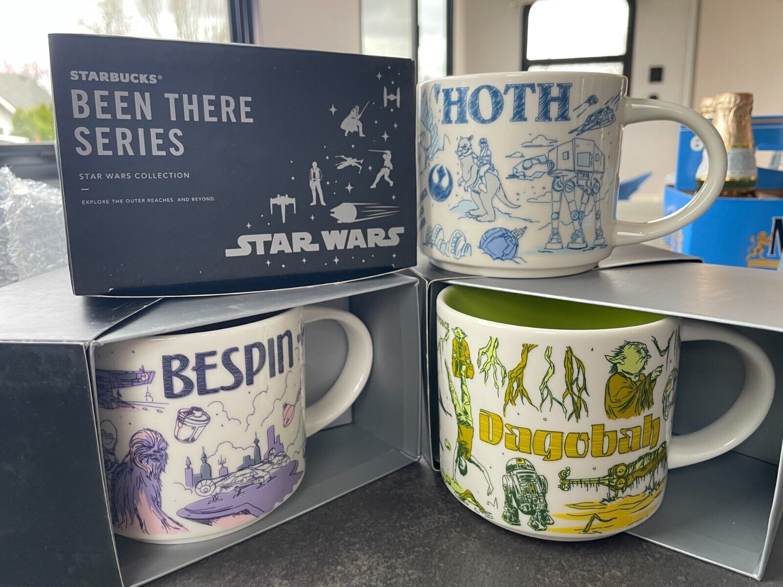 Starbucks Been There Series: Star Wars Hoth,Bespin, and Dagobah Set - Sold on eBay March 31st, 2025 for $275.00
