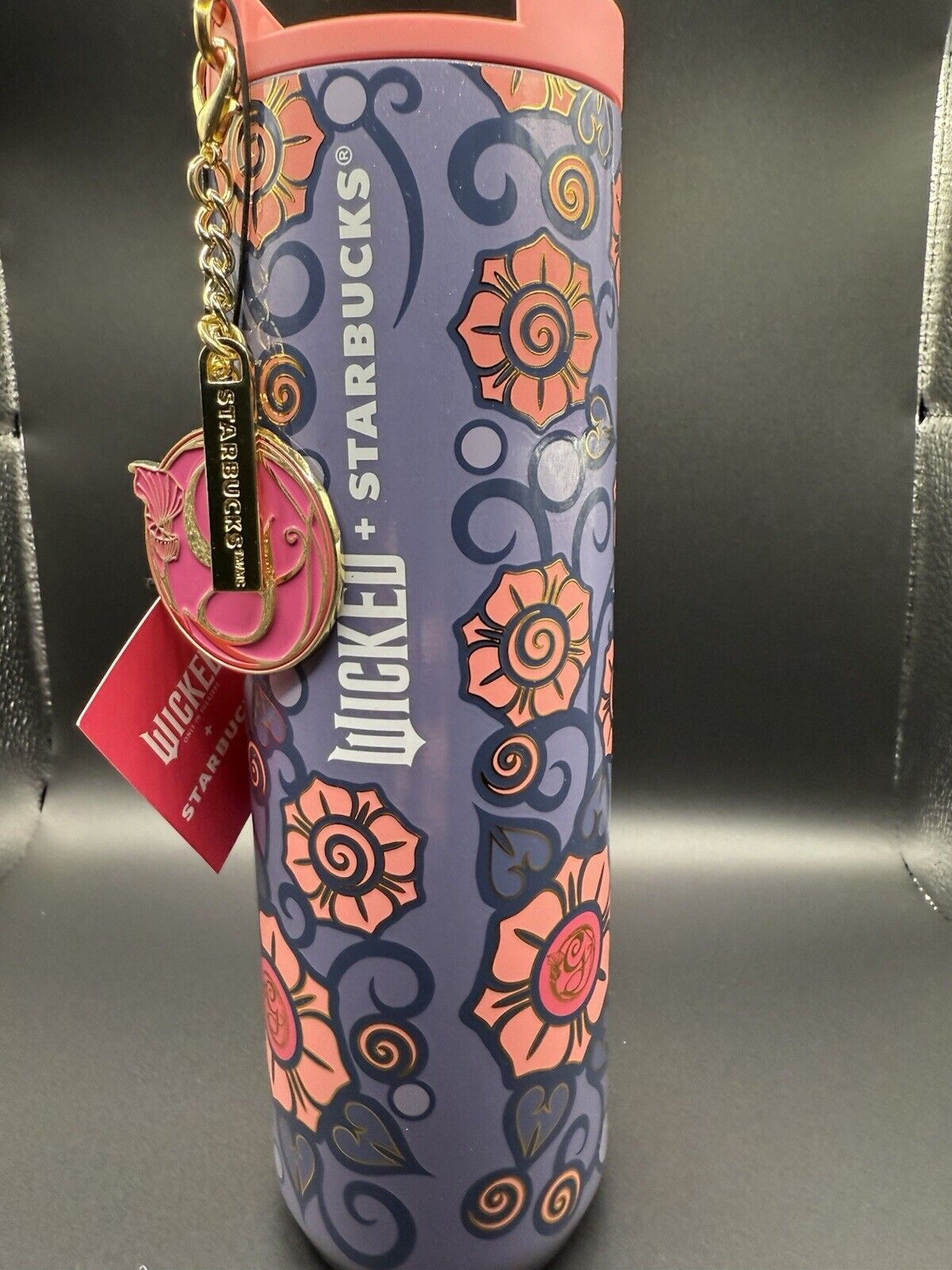 Starbucks Wicked Glinda 16oz Insulated Tumbler With Charm - Sold on eBay February 8th, 2025 for $65.00