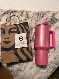 Target Stanley x Starbucks 2024 Winter Pink 40oz Tumbler New Target Exclusive - Sold on eBay January 18th, 2024 for $258.00 (10 bids) 