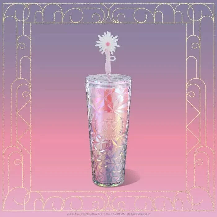 Wicked Starbucks Collection Glinda Prism Cold Cup With Wand Straw Topper NEW! - Sold on eBay December 1st, 2024 for $100.00 (31 bids) 