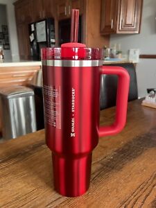 Starbucks Stanley Holiday 2023 40oz Red Tumbler Quick Ship! SEE DESCRIPTION!! - Sold on eBay December 19th, 2023 for $179.00