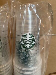 Starbucks Disposable Clear Plastic Cups (Lot Of 400 Cups) 26oz (10, 40ct stacks) - Sold on eBay December 13th, 2023 for $250.00