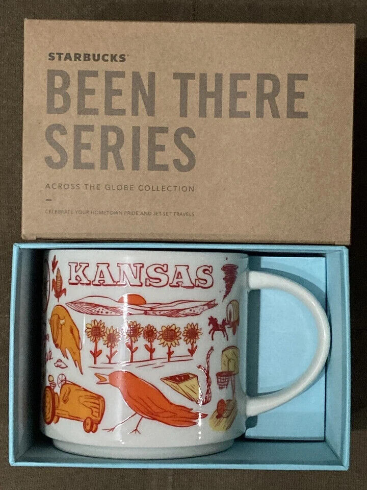 Starbucks KANSAS Been There Series Ceramic Coffee Mug, 14 oz NIB - Sold on eBay March 25th, 2025 for $89.99