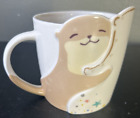 Starbucks 14oz Otter Sloth Mug with Embossed Etched Logo Animal - New Bone China