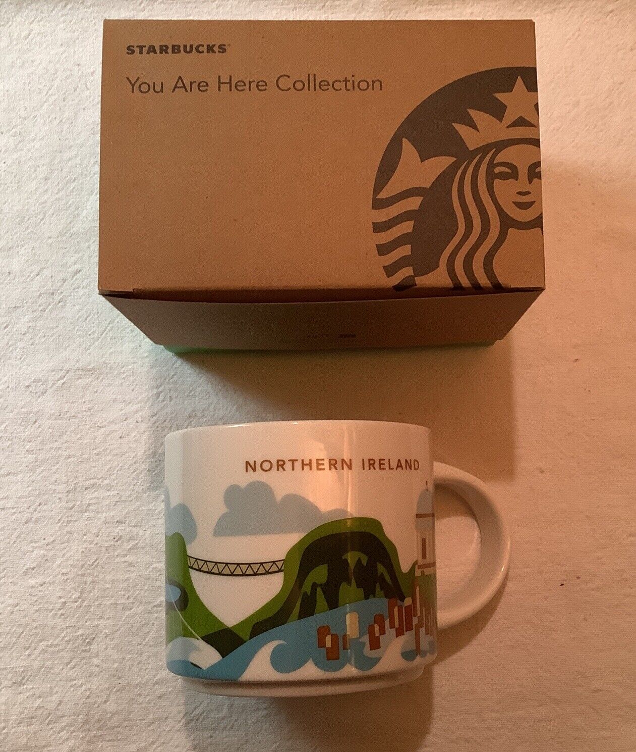 Starbucks Northern Ireland Mug Giants Causeway Dark Hedges You Are Here ~ NEW - Sold on eBay October 14th, 2024 for $90.00