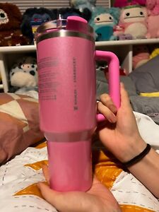 Starbucks x Stanley 40 oz Tumbler Winter Pink Target Exclusive Collab BRAND NEW - Sold on eBay January 29th, 2024 for $217.50 (24 bids) 