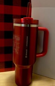 Starbucks X Stanley 2023 Holiday Red 40oz Tumbler Limited Edition Free Shipping - Sold on eBay December 2nd, 2023 for $190.50 (25 bids) 