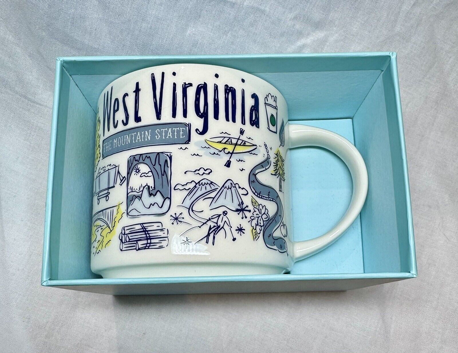 Starbucks Mug West Virginia WV Been There Series 14oz NEW In Box NIB - Sold on eBay January 17th, 2025 for $140.00