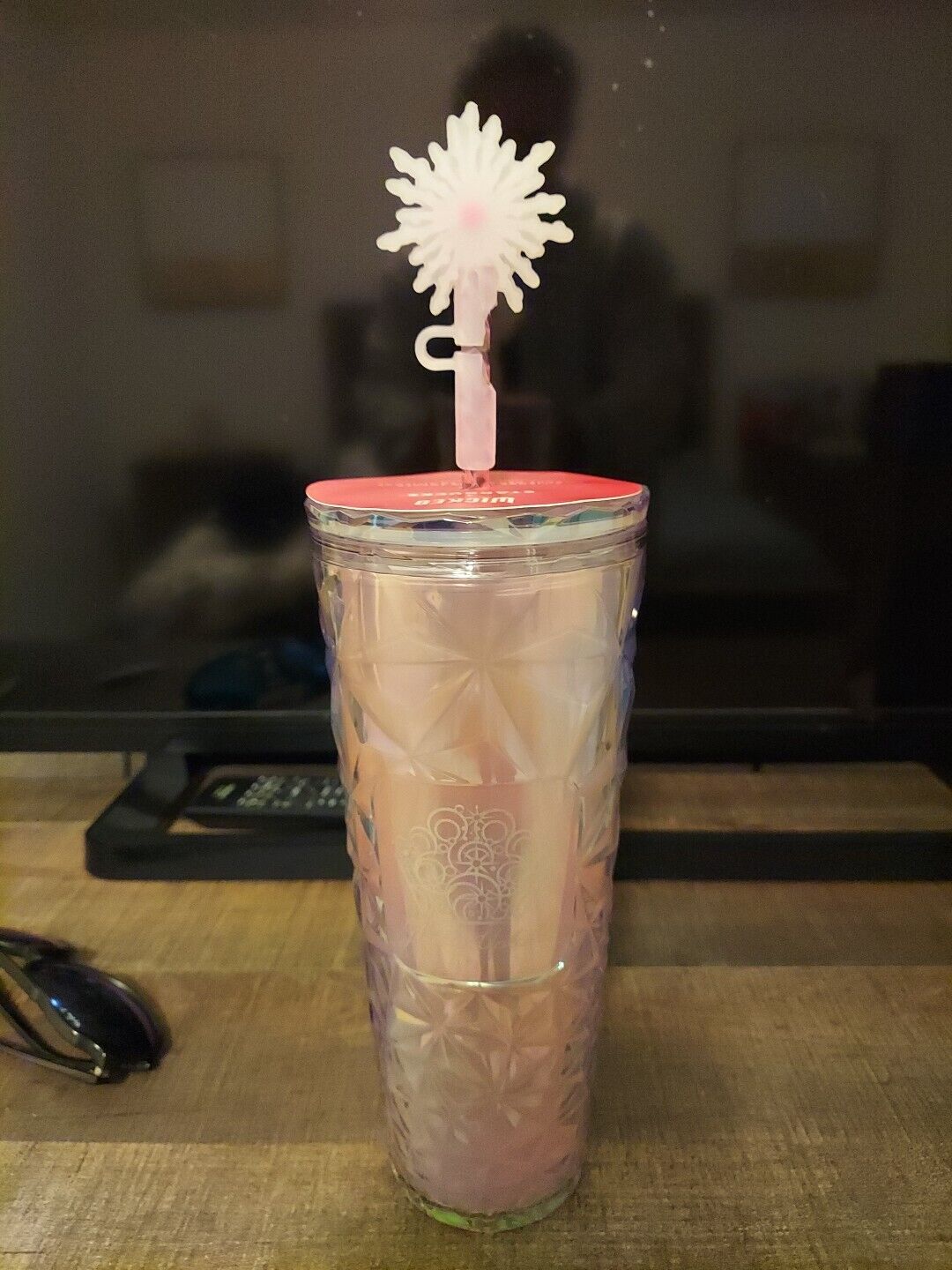 Starbucks 2024 24 oz Wicked Glinda Upland Pink Prism Topper Plastic Tumbler - Sold on eBay December 2nd, 2024 for $85.00