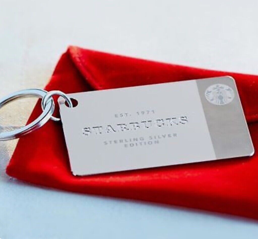 Starbucks 2014 Limited Edition .925 Sterling Silver Keychain Gift Card - $0 Bal - Sold on eBay January 5th, 2025 for $150.00