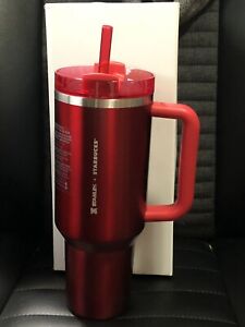 ?NEW LIMITED Starbucks x Stanley Cup Holiday 2023 Collab (40 oz) Red Tumbler ??? - Sold on eBay November 19th, 2023 for $179.97