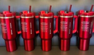Starbucks x Stanley Holiday 2023 Collab  (40 oz/1.18L)  Red Tumbler NEW - Sold on eBay November 21st, 2023 for $180.00