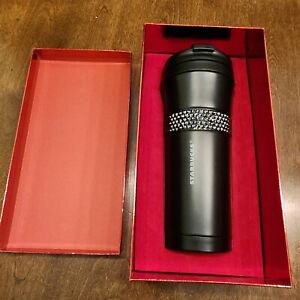 Starbucks 2016 Swarovski Crystal Matte Black 16 oz Stainless Steel Tumbler NEW! - Sold on eBay October 17th, 2023 for $189.99