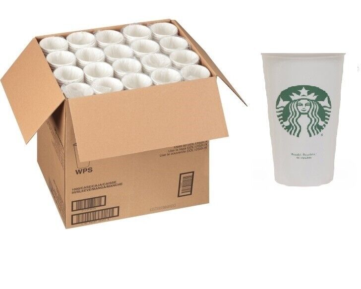 200 Starbucks Reusable Cups - White Plastic Travel To Go Coffee 16 Oz - No Lids - Sold on eBay December 9th, 2024 for $191.99